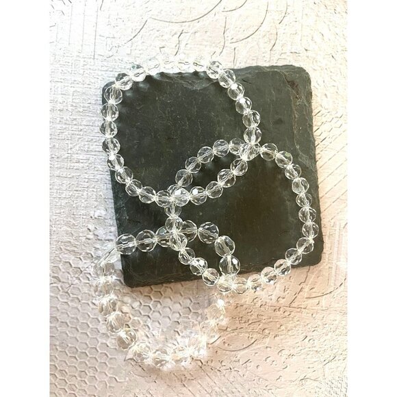 Beautiful Clear Crystal Borealis Beaded Stretch Bracelet Bundle - Picture 3 of 8